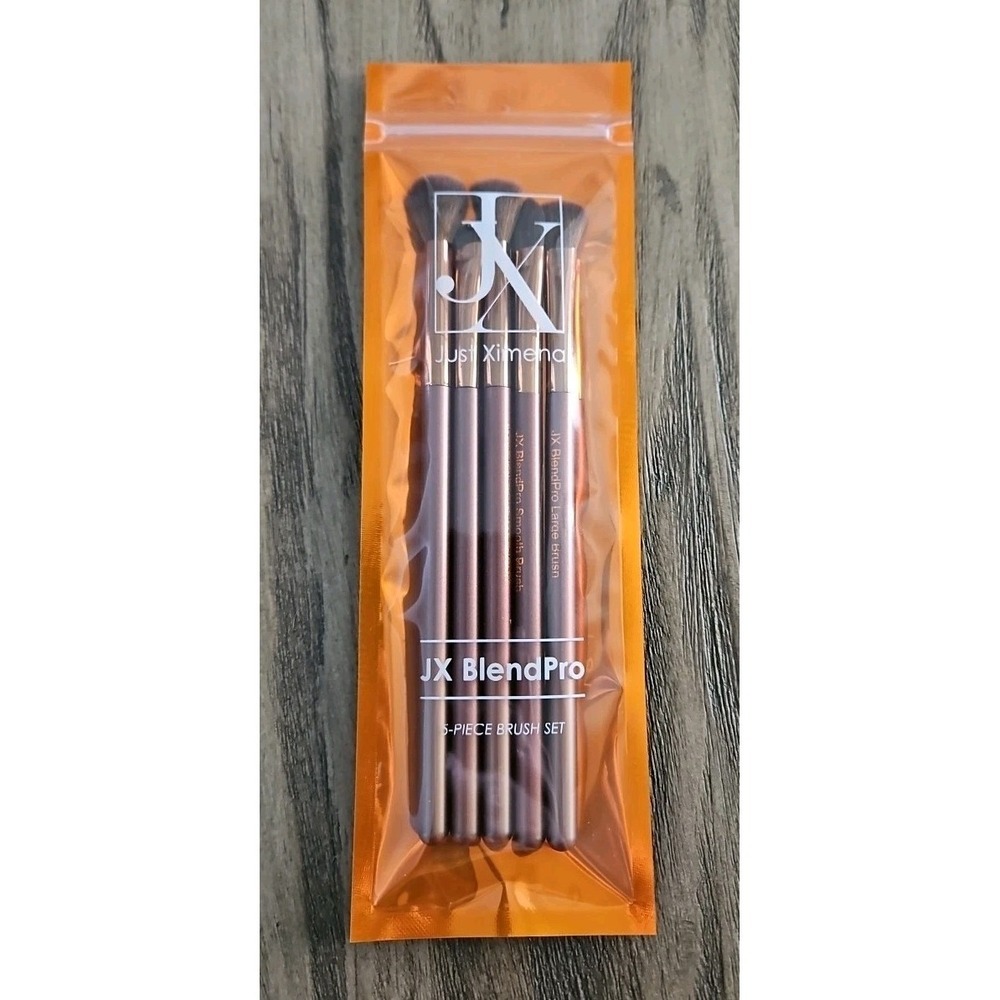 Just Ximena JX Blend Pro 5 Piece Makeup Brush Set NEW Fast Shipping